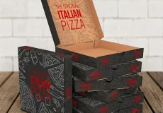 جعبه پیتزا ایتالیایی با چاپ اختصاصی لوگو